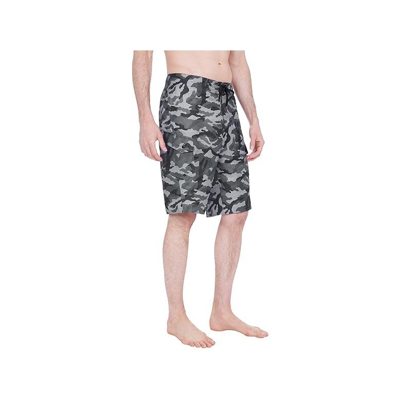 クイックシルバー Quiksilver Manic Camo 22\" Boardshorts メンズ 水着 スイムウェア Black Camの画像