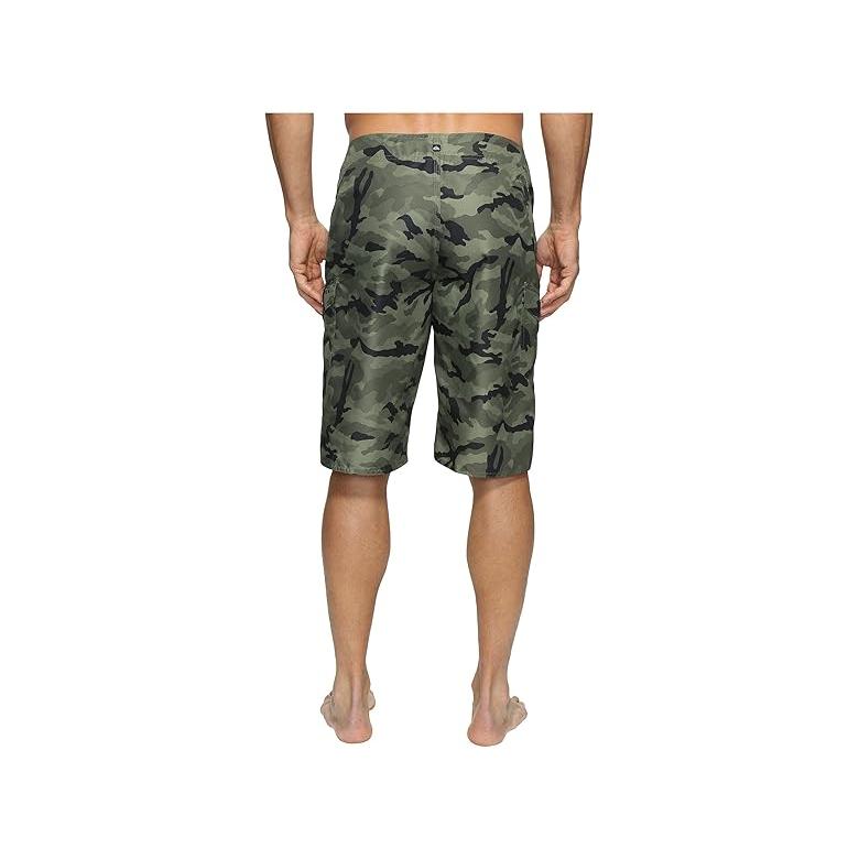 クイックシルバー Quiksilver Manic Camo 22\" Boardshorts メンズ 水着 スイムウェア Forest Niの画像
