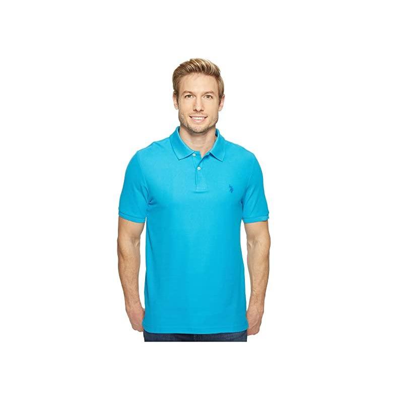 美しい U.S. Blue Flip-Flop トップス シャツ メンズ Shirt Polo Pique Ultimate ASSN. POLO 五分、七分袖