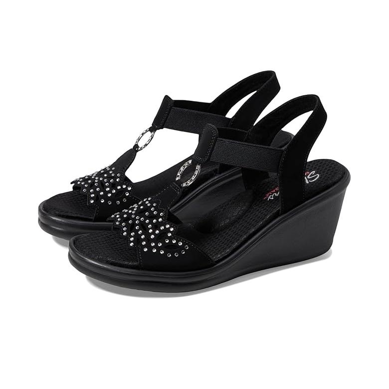 Skechers レディース Rumblers-Queen B ウェッジサンダル Rumblers - Queen B