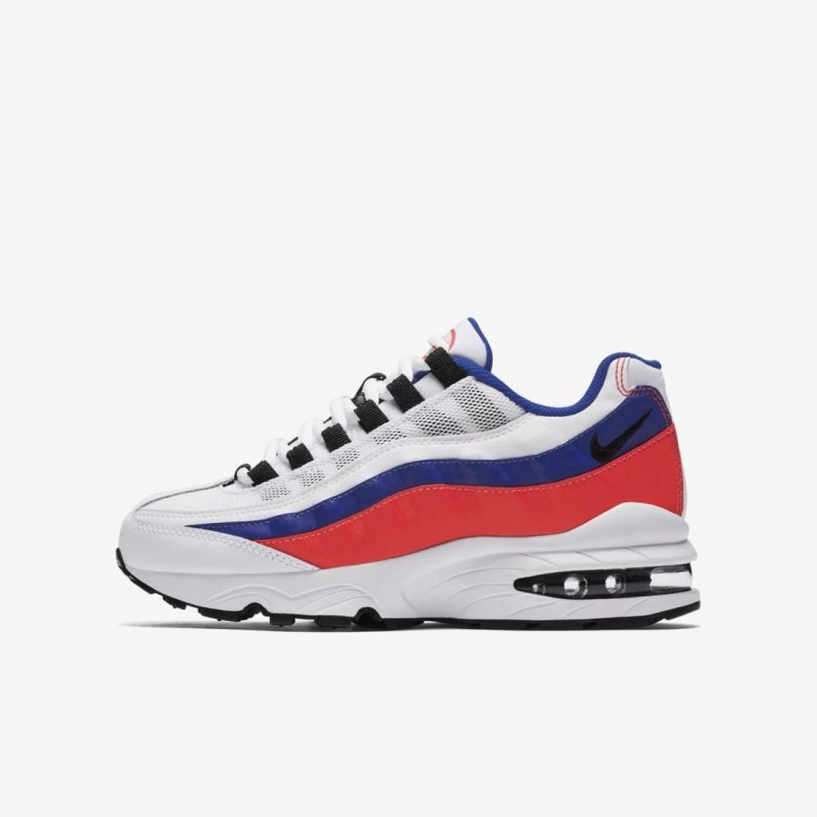 NIKE ナイキ AIR MAX 95 GS WHITE SOLAR RED BLACK 905348-103 NIKE ナイキ AIR MAX 95 GS WHITE SOLAR RED BLACK 905348-103