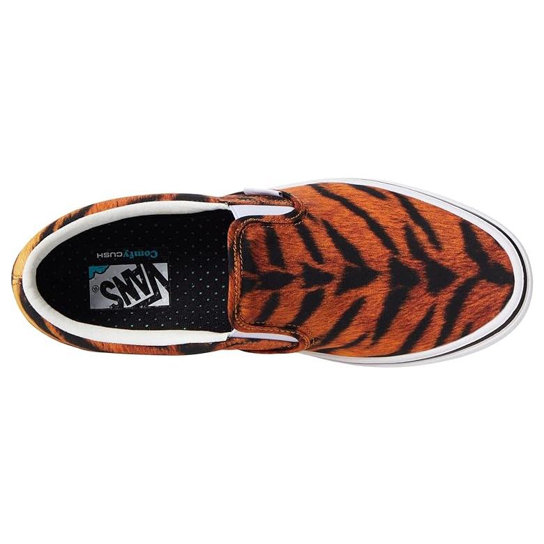 バンズ Vans コンフィクッシュ スリッポン メンズ スニーカー Tiger/True White｜orange-orange｜02