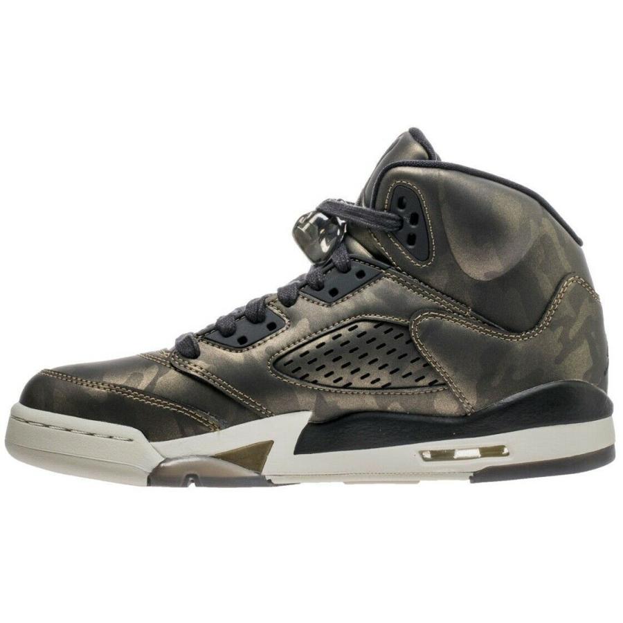 ナイキ NIKE エアージョーダン Air Jordan 5 Retro Premium Heiress Camo Basketball GS Grade School Running Shoes 919710-030 ハイカット Green White_1