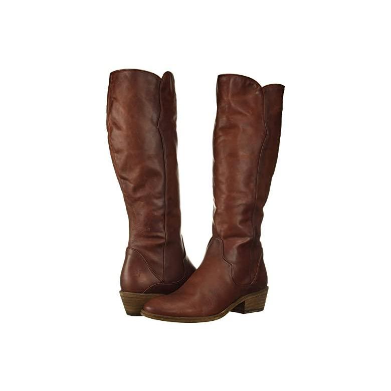 超特価激安 フライ Carson Piping Tall レディース ブーツ Mahogany Extended ふるさと納税 Www Skylanceronline Com