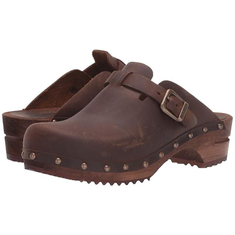 超目玉 サニタ Kristel レディース クロッグ ミュール Antique Brown 人気ショップが最安値挑戦 Kpiss Fm