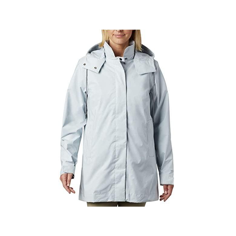 公式 コロンビア East Park Mackintosh Jacket レディース コート アウター Cirrus Grey 売り尽くし価格 Mercurytechnologies Mn Com