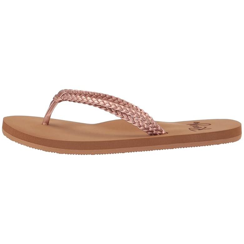 ロキシー Roxy Kids Costas II (Little Kid/Big Kid) キッズ・ジュニア Sandals Rose Goldの画像