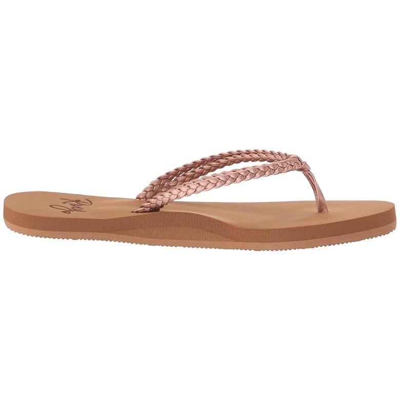 ロキシー Roxy Kids Costas II (Little Kid/Big Kid) キッズ・ジュニア Sandals Rose Goldの画像