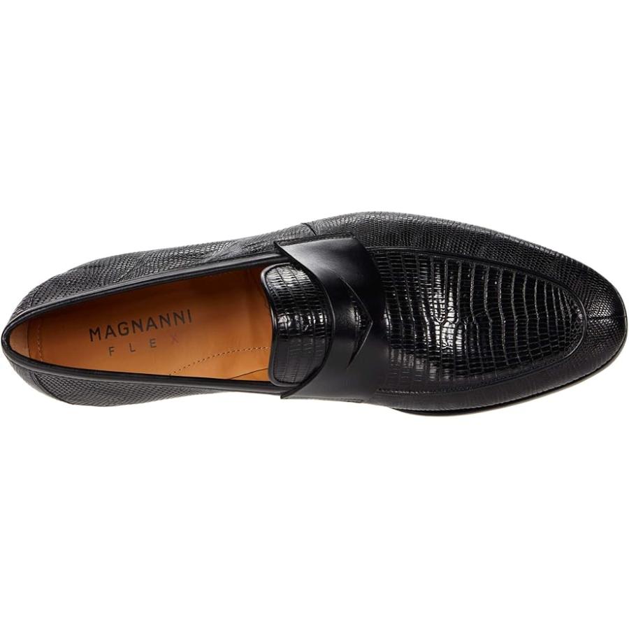 マグナーニ Magnanni Vicente メンズ ローファー Black Lizard 2の画像