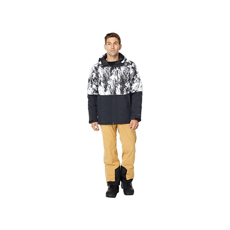 売り切り御免 コート メンズ Jacket District Winter コロンビア ブランド 人気 新作 日本未発売 海外限定 アウター Print Berg Black White コート アウター