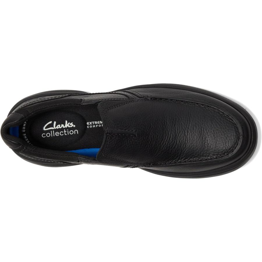 Clarks（クラークス） Bradley Free メンズ ローファー Black Tumbled