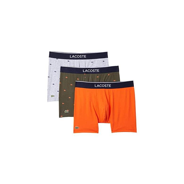 コンビニ受取対応商品 ラコステ Boxer Briefs 3 Pack Casual Lifestyle All Over Print Croc メンズ パンツ ボクサーパンツ Baobab Mirabella Silver Chine Navy Blue 超美品 Www Skylanceronline Com