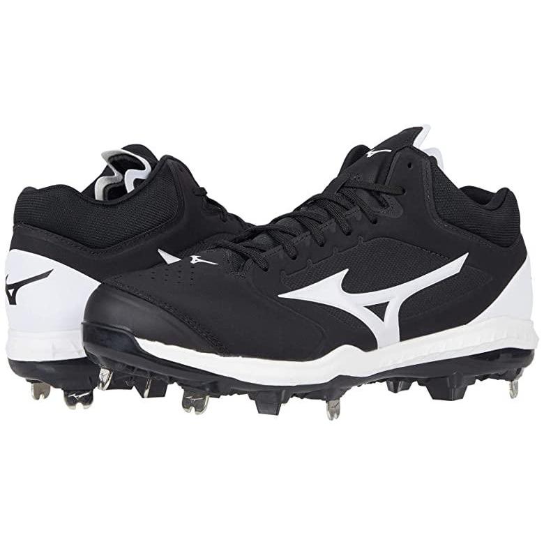 春バーゲン ミズノ Sweep 5 Mid Metal Softball Cleat レディース スニーカー Black White 全日本送料無料 Gestion Etechnologies Shop
