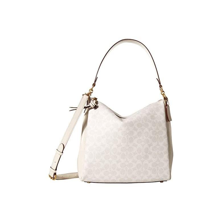 送料無料 コーチ Coated Canvas Signature Shay Shoulder Bag レディース ハンドバッグ かばん B4 Chalk Chalk 新しい到着 Maisonkitchen Com My