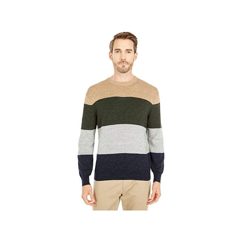 格安販売の メンズ Sweater Cotton Rugged J.Crew セーター Twig Heather Stripe ニット、セーター