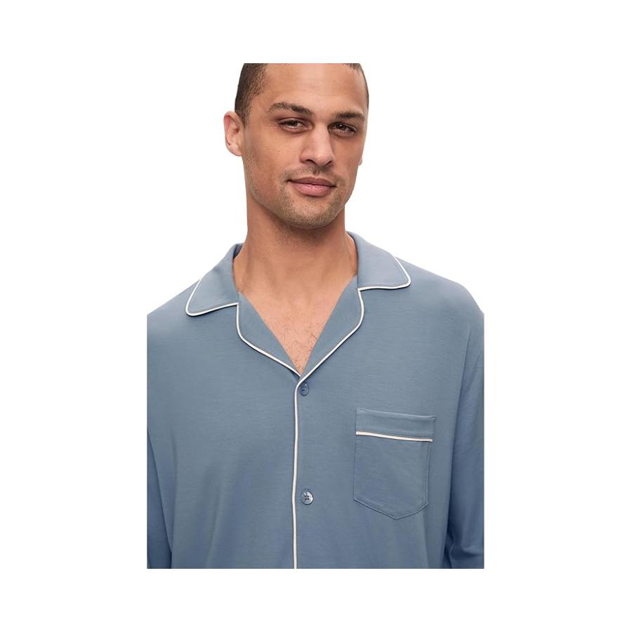 アジアン家具 -nest-ネスト The William Modal Long PJ Set メンズ パジャマ Faded デニム/Ivory