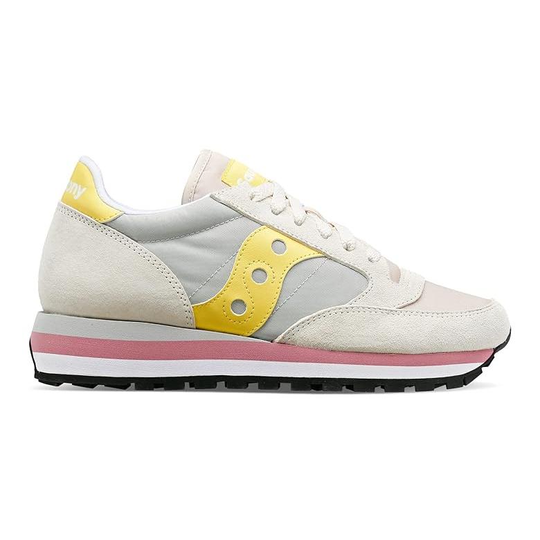 サッカニー Saucony オリジナルス ジャズ トリプル レディース スニーカー Gray/Yellow｜orange-orange｜05