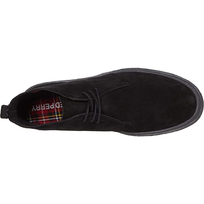 独創的 フレッドペリー Hawley Suede メンズ ブーツ Black 保存版 Skylanceronline Com