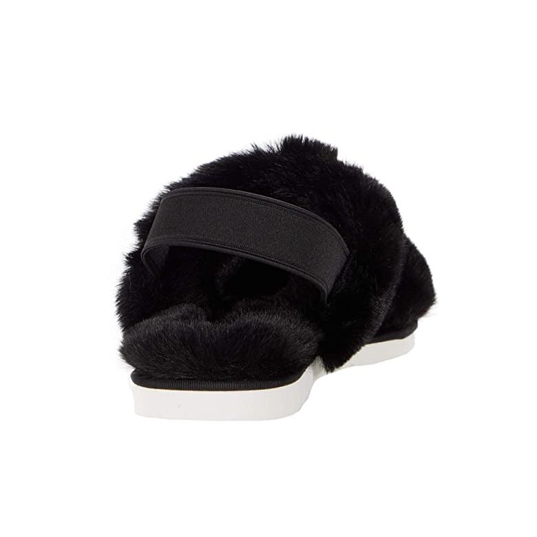 ドルチェ・ヴィータ Dolce Vita Plato レディース スリッパ Black Faux Fur｜orange-orange｜05