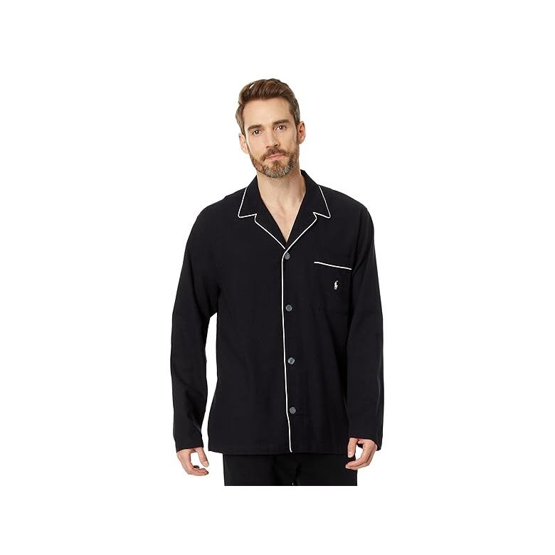 ポロ・ラルフローレン Polo Ralph Lauren Flannel PJ Top メンズ パジャマ Polo Black
