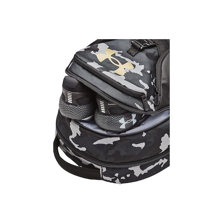 アンダー アーマー Under Armour Hustle Pro Backpack メンズ 鞄 バックパック Black/Metallic Gol_3