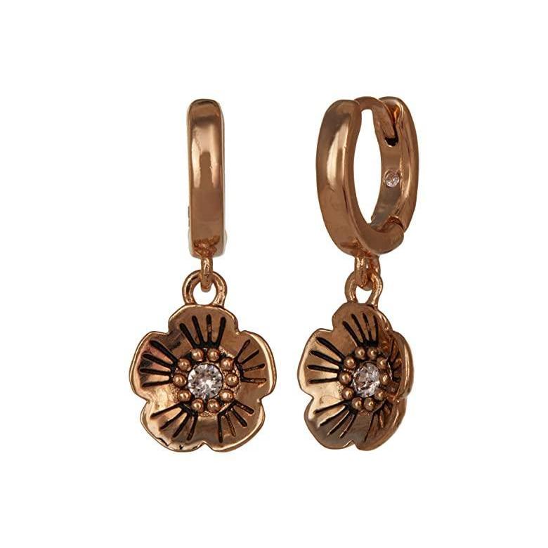 豪華 コーチ Tearose Huggie Earrings レディース ピアス イヤリング Silk 人気ショップが最安値挑戦 Lespakigali Com
