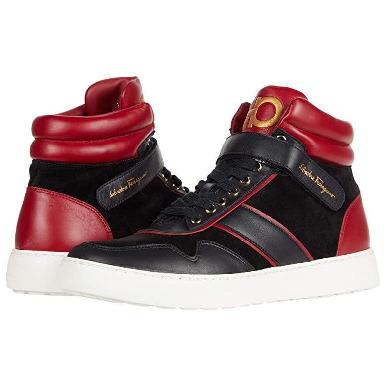 独創的 海外限定 日本未発売 Ferragamo Nero Rouge シューズ 靴 スニーカー メンズ Noe サルヴァトーレ フェラガモ ブランド 人気 新作 シューズ