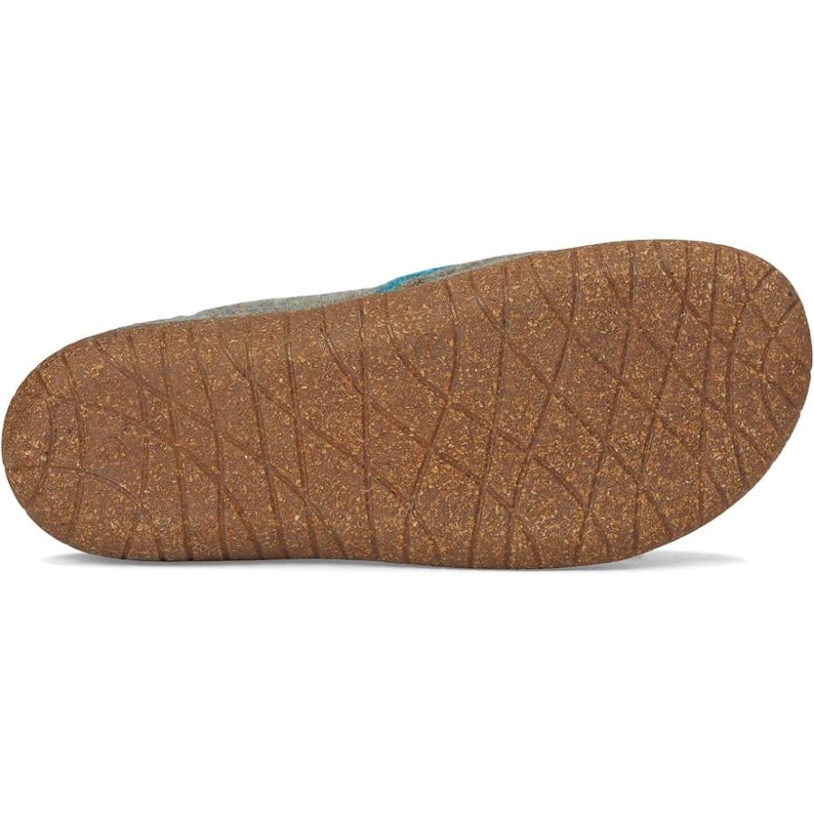 Taos Footwear  Convertawool メンズ スリッパ Light Blue/Turquoiseの画像