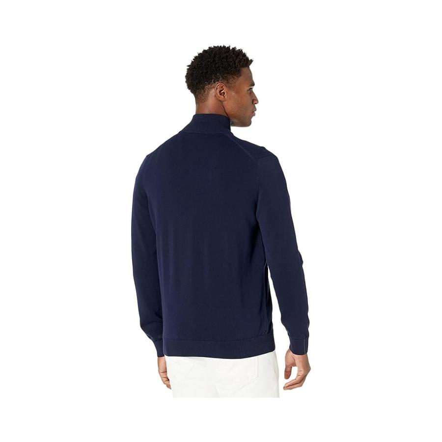 ラコステ Lacoste Long Sleeve Solid Jersey Full ジップ High Neck Sweater メンズ セーター N_1
