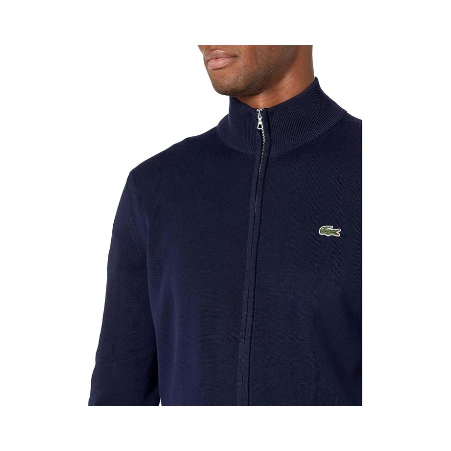ラコステ Lacoste Long Sleeve Solid Jersey Full ジップ High Neck Sweater メンズ セーター N_2