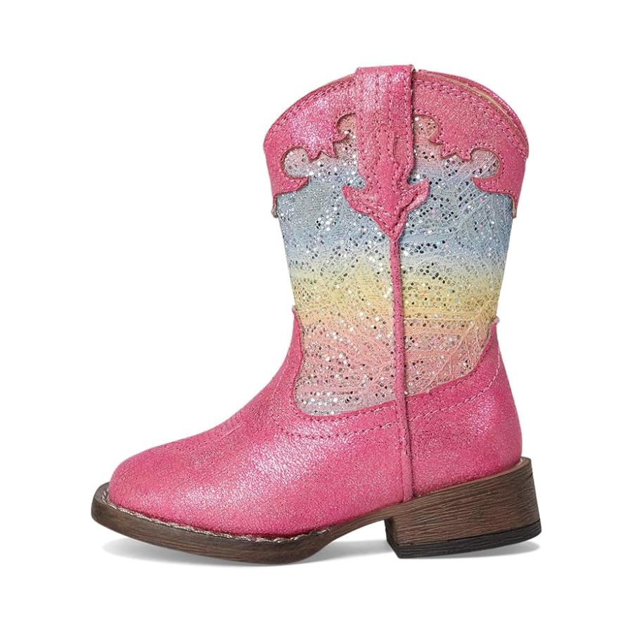 ローパー Kids グリッター Lace (Toddler) キッズ・ジュニア Boots Pink_3