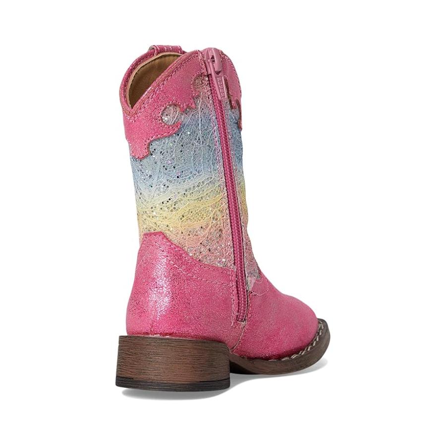 ローパー Kids グリッター Lace (Toddler) キッズ・ジュニア Boots Pink_4