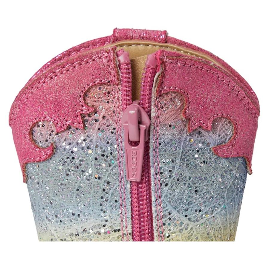 ローパー Kids グリッター Lace (Toddler) キッズ・ジュニア Boots Pink_5
