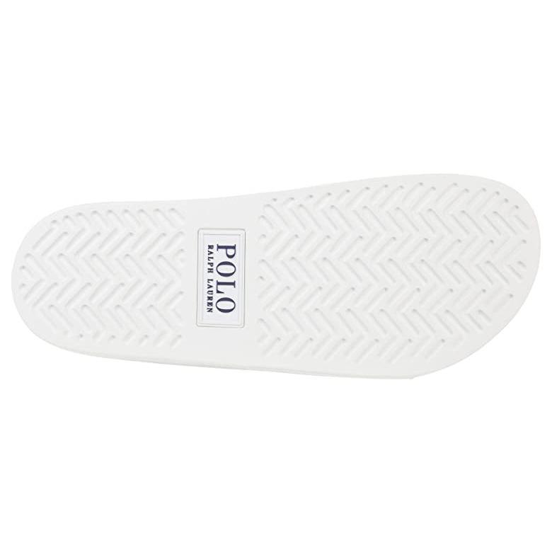 偉大な ブランド 人気 新作 日本未発売 海外限定 ポロ ラルフローレン White Navy サンダル メンズ Slide Polo サンダル Gulruhsor Tj