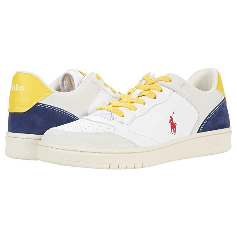 福袋 人気 新作 日本未発売 海外限定 ブランド White Navy Yellow Red シューズ 靴 スニーカー メンズ Lux Crt Polo ポロ ラルフローレン シューズ Www Regiaodosvales Com Br