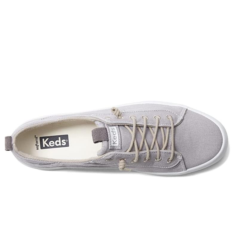 ケッズ Keds Kickback キャンバス Slip オン レディース スニーカー Grey｜orange-orange｜02