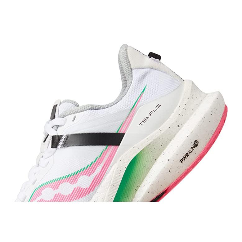 サッカニー Saucony Tempus レディース スニーカー White/Vizi Pink｜orange-orange｜05