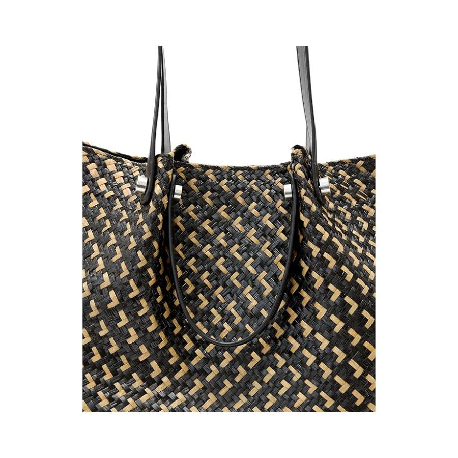 オールセインツ AllSaints Allington Straw Tote レディース ハンドバッグ かばん Black/Natural 1