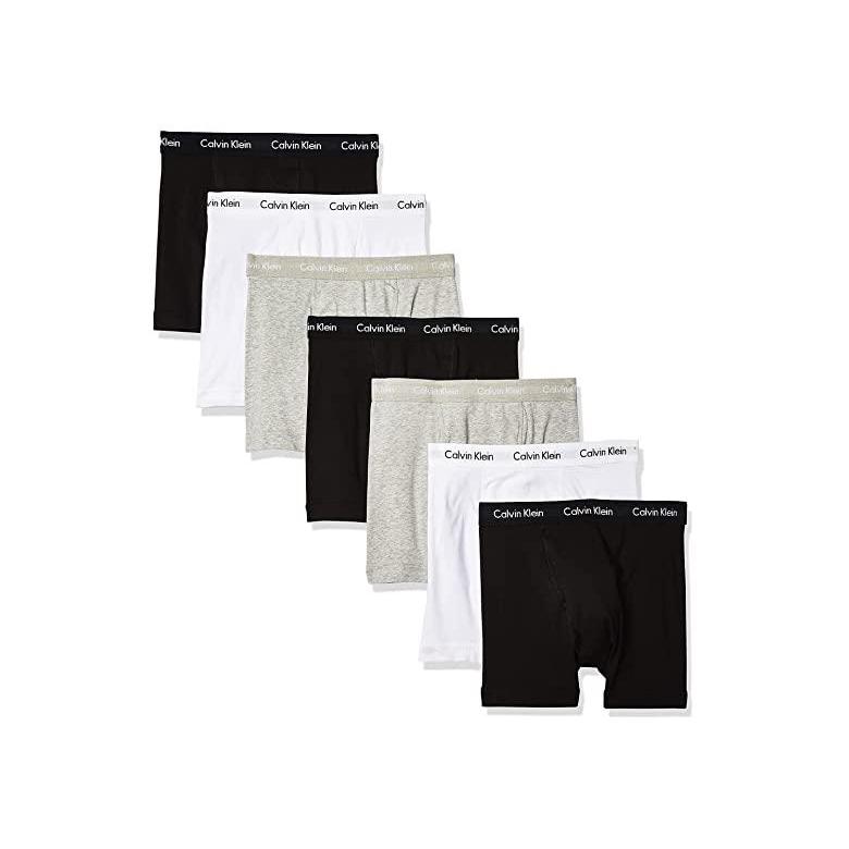 円 とっておきし新春福袋 カルバン クライン Men S Cotton Stretch Megapack Boxer Briefs メンズ パンツ ボクサーパンツ White Grey Heather Black