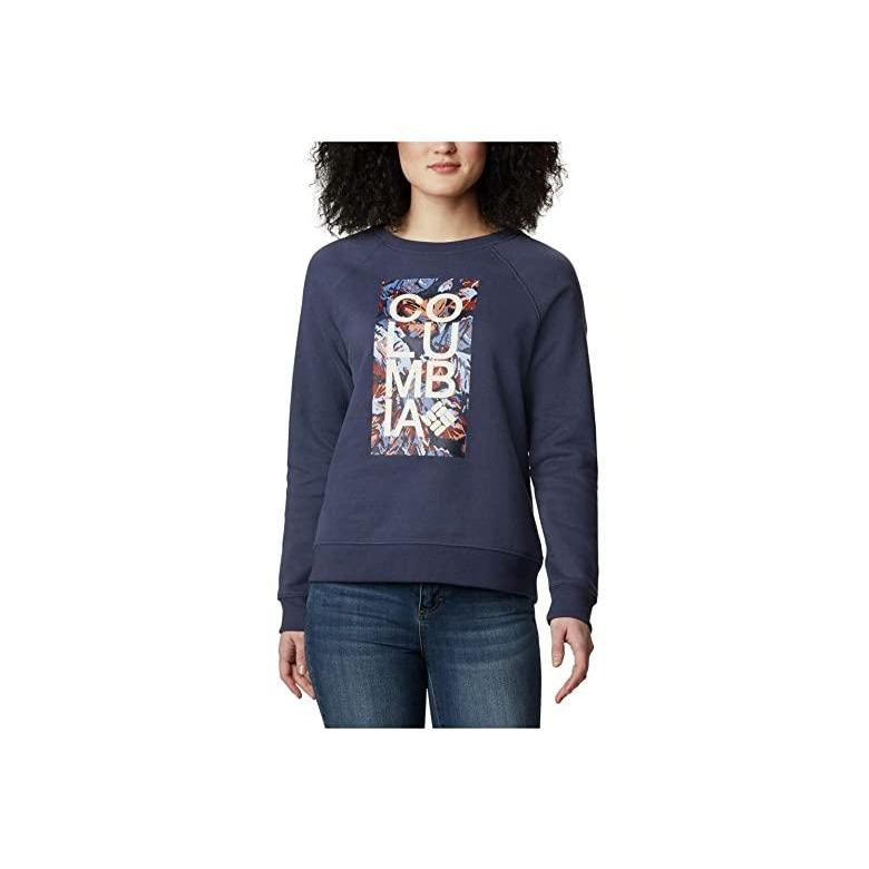 当店おすすめ品 コロンビア Hart Mountain Graphic Crew レディース パーカー スウェット フード Nocturnal Leafscape Stacked 購入安い Htvnepal Com