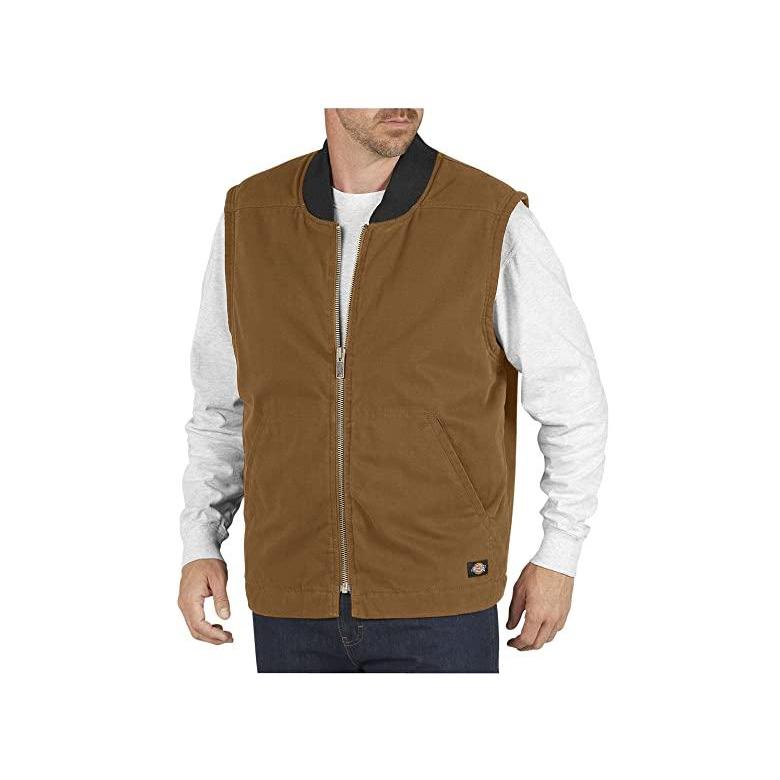 Ginger掲載商品 メンズ Vest Insulated Duck Sanded ディッキーズ ブランド 人気 新作 日本未発売 海外限定 コート Duck Brown アウター コート アウター