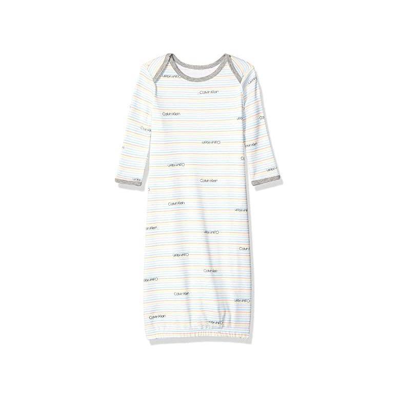 21秋冬新作 Pj Nightgown Pajama Sleepdress Girls カルバン クライン メンズ Stripe Rainbow Ck パジャマ 部屋着 パジャマ メンズサイズ One Size