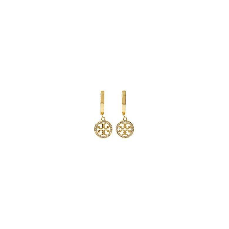 当店一番人気 レディース Earrings Hoop Pave Miller トリーバーチ ブランド 人気 新作 日本未発売 海外限定 ピアス Gold Crystal Tory イヤリング レディースアクセサリー
