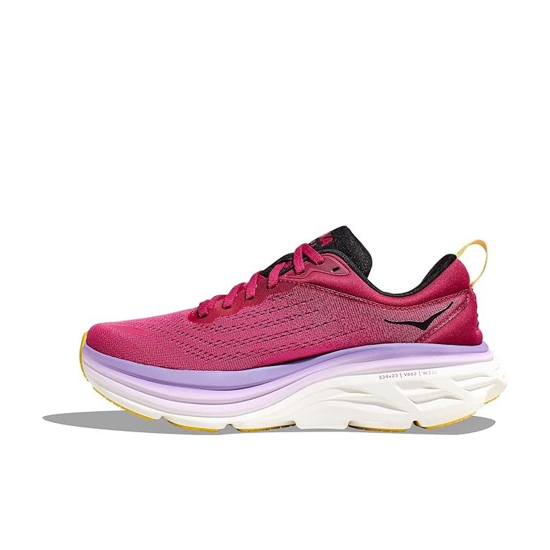 ホカオネオネ Hoka Women's ボンダイ 8 レディース スニーカー Cherries Jubilee/Pink Yarrow｜orange-orange｜04