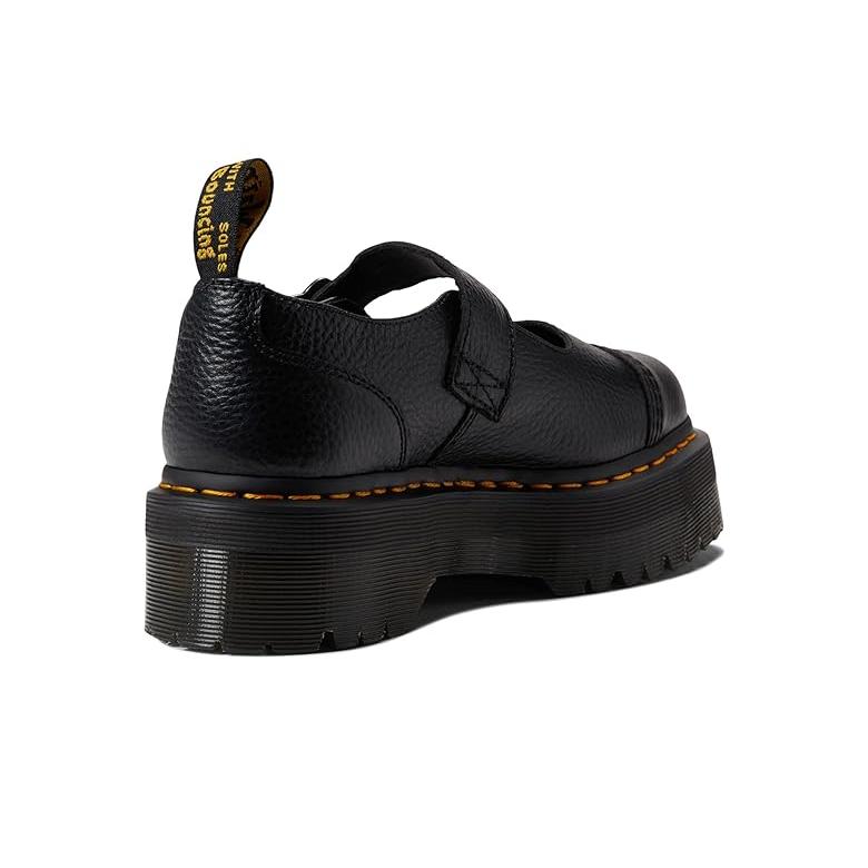 ドクターマーチン Dr. Martens Women's  Addina Flower レディース ローファー Black Milled Nappa｜orange-orange｜05