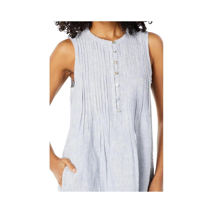 Faherty Isha Dress レディース ドレス Blue Mini Stripe 1_2