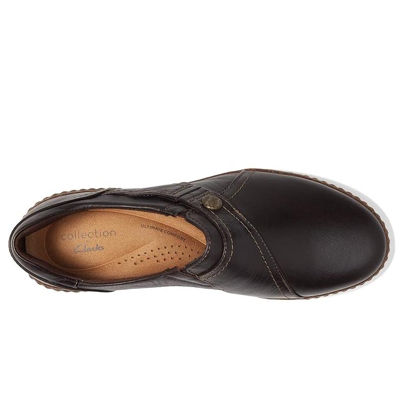 クラークス Clarks Women's  Caroline Pearl レディース ローファー Dark Brown レザー｜orange-orange｜02