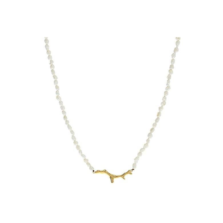 【本物新品保証】 Necklace Branch Coral チャン・ルー レディース Pearl White ネックレス ネックレス、ペンダント