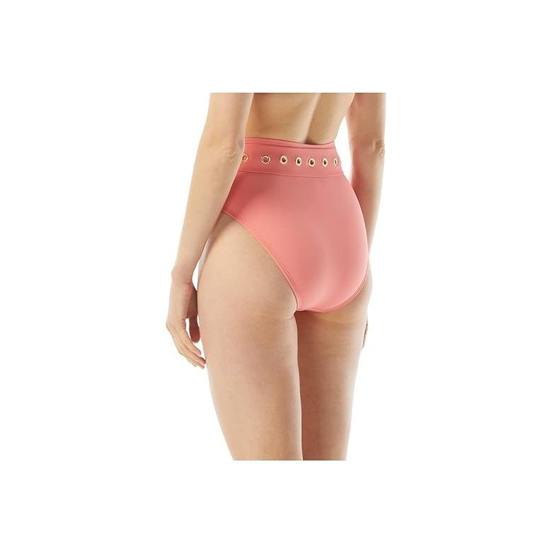 マイケル コース MICHAEL Michael Kors Solids High-Waist Bikini Bottoms レディース 水着 Car｜orange-orange｜02