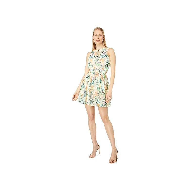 テッドベーカー Ted Baker Haariss Mini Sleeveless Dress with Tie Neck レディース ドレス Whi_3